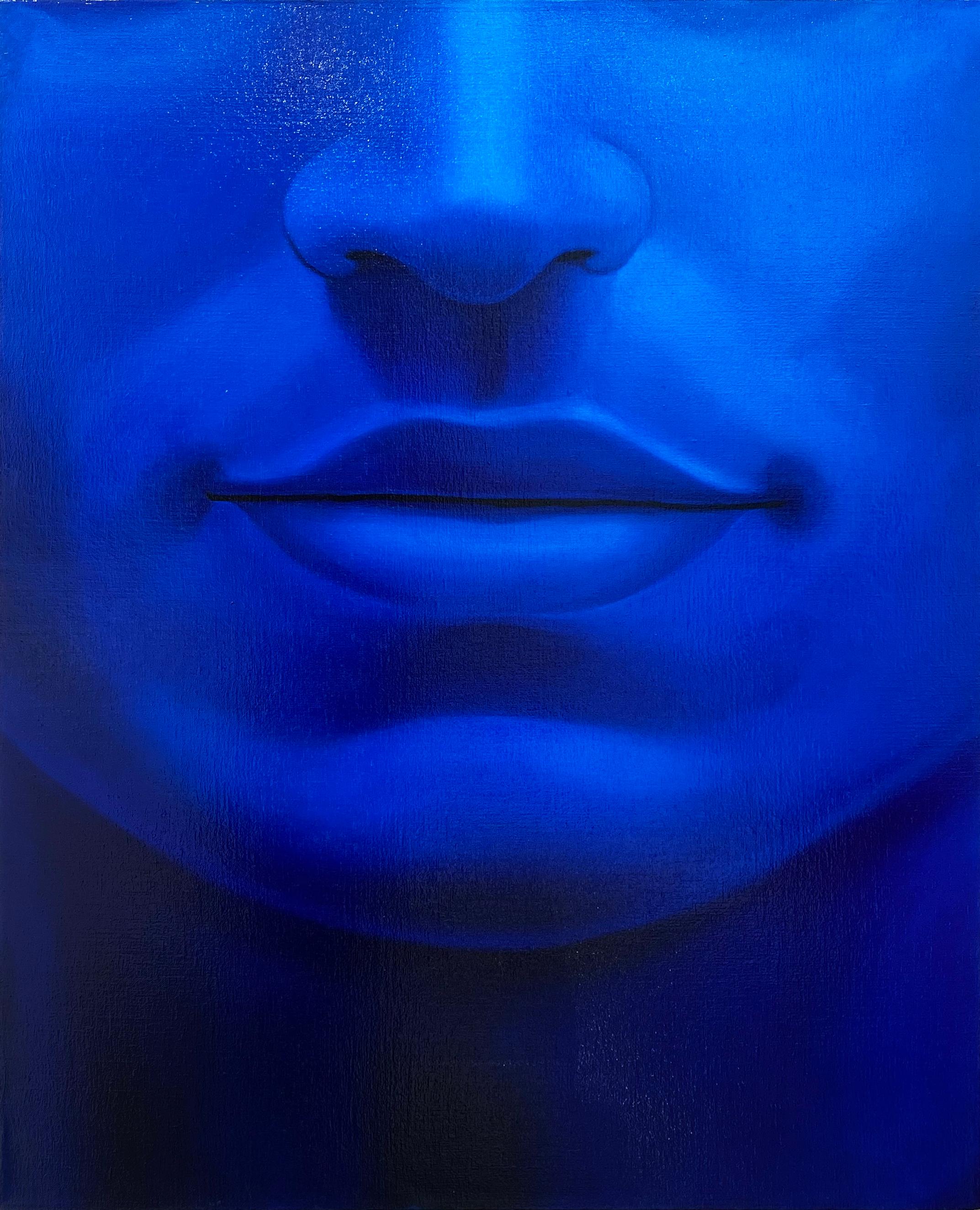 Clovis Pareiko Figurative Painting - Blue I, Oil on Canvas