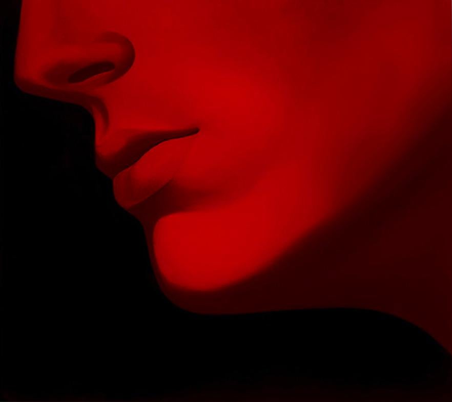 Clovis Pareiko Figurative Painting - Red II, Oil on Canvas