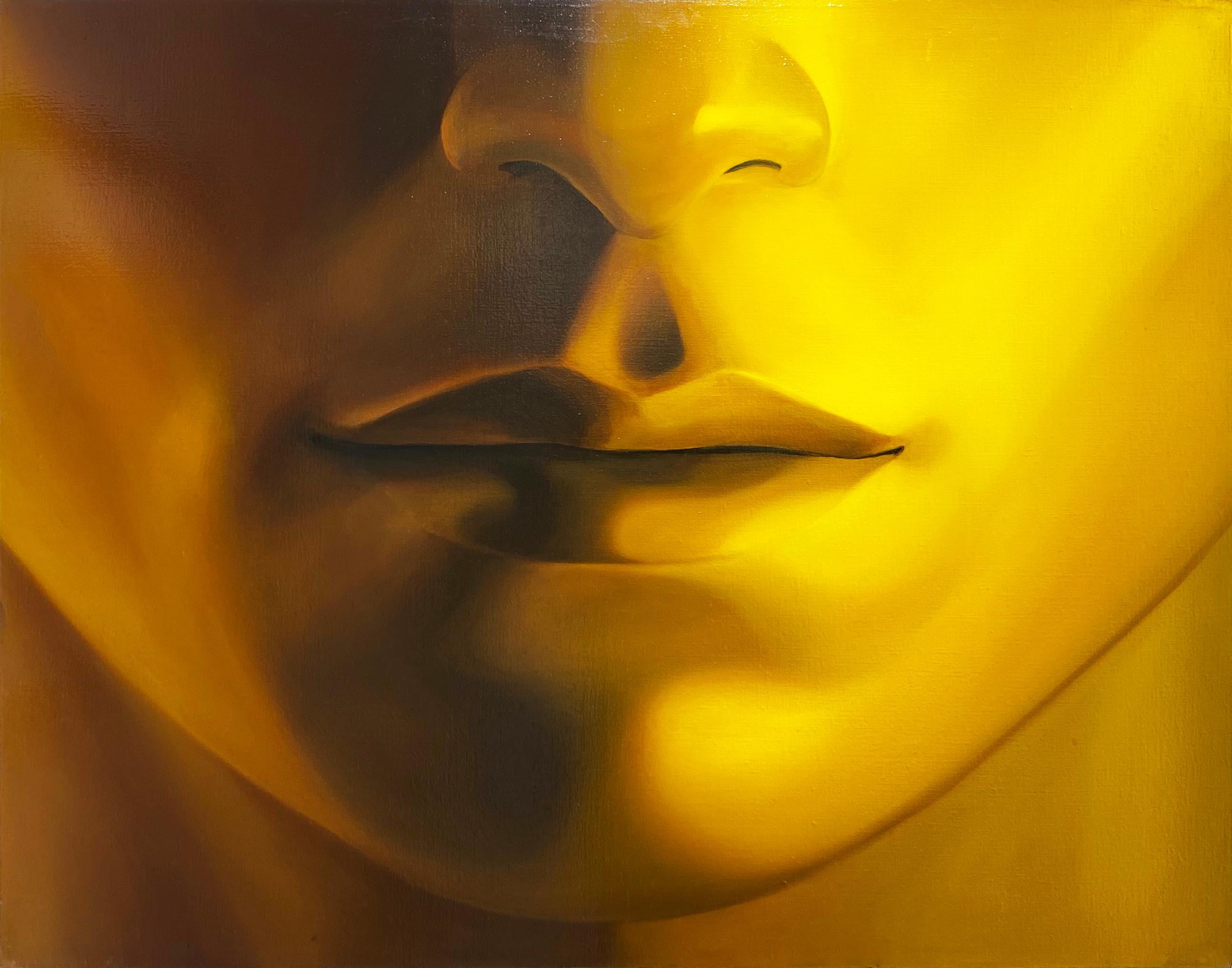Figurative Painting di Clovis Pareiko - Giallo I, Olio su tela