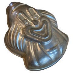 Teglia con faccia da clown, stampo per cioccolato, 20° secolo