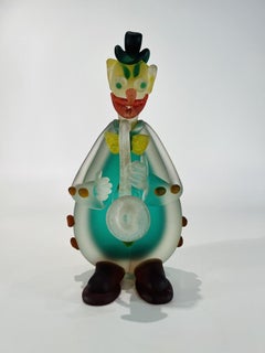 Clown in Murano glass attributed to Seguso Vetri dArte circa 1950.