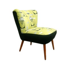 Club Armchair in Sanderson Green Fabric, Germany, 1960s