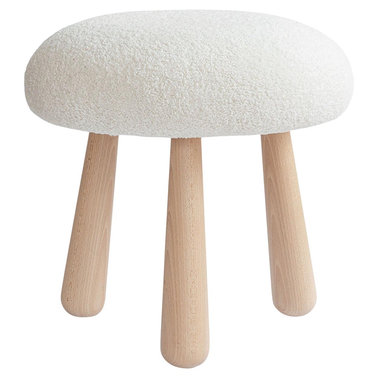 Club Beech Legs Stool from the Collezione Riviera For Sale