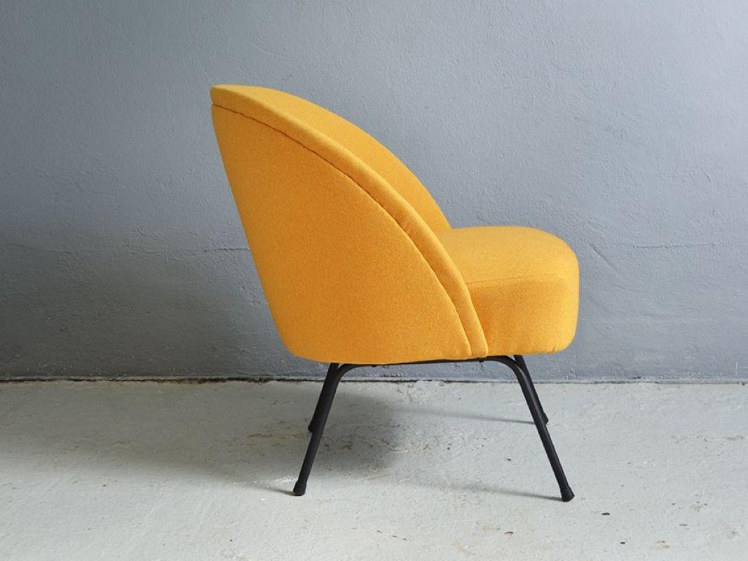 Dutch 20th Century Vintage Yellow Club Chair Theo Ruth for Artifort, 1950s