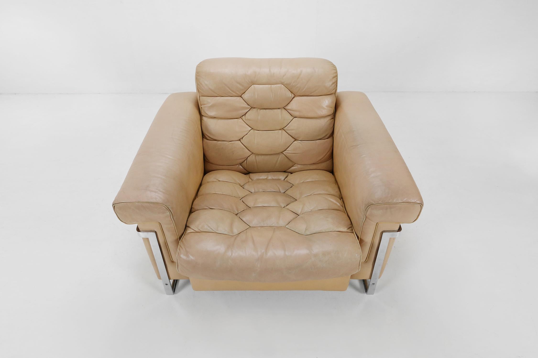 Mid-Century Modern Club Chair by Robert Haussmann for De Sede