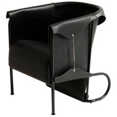 Club Chair, Inspired by English Saddlery and High Fashion in Leather