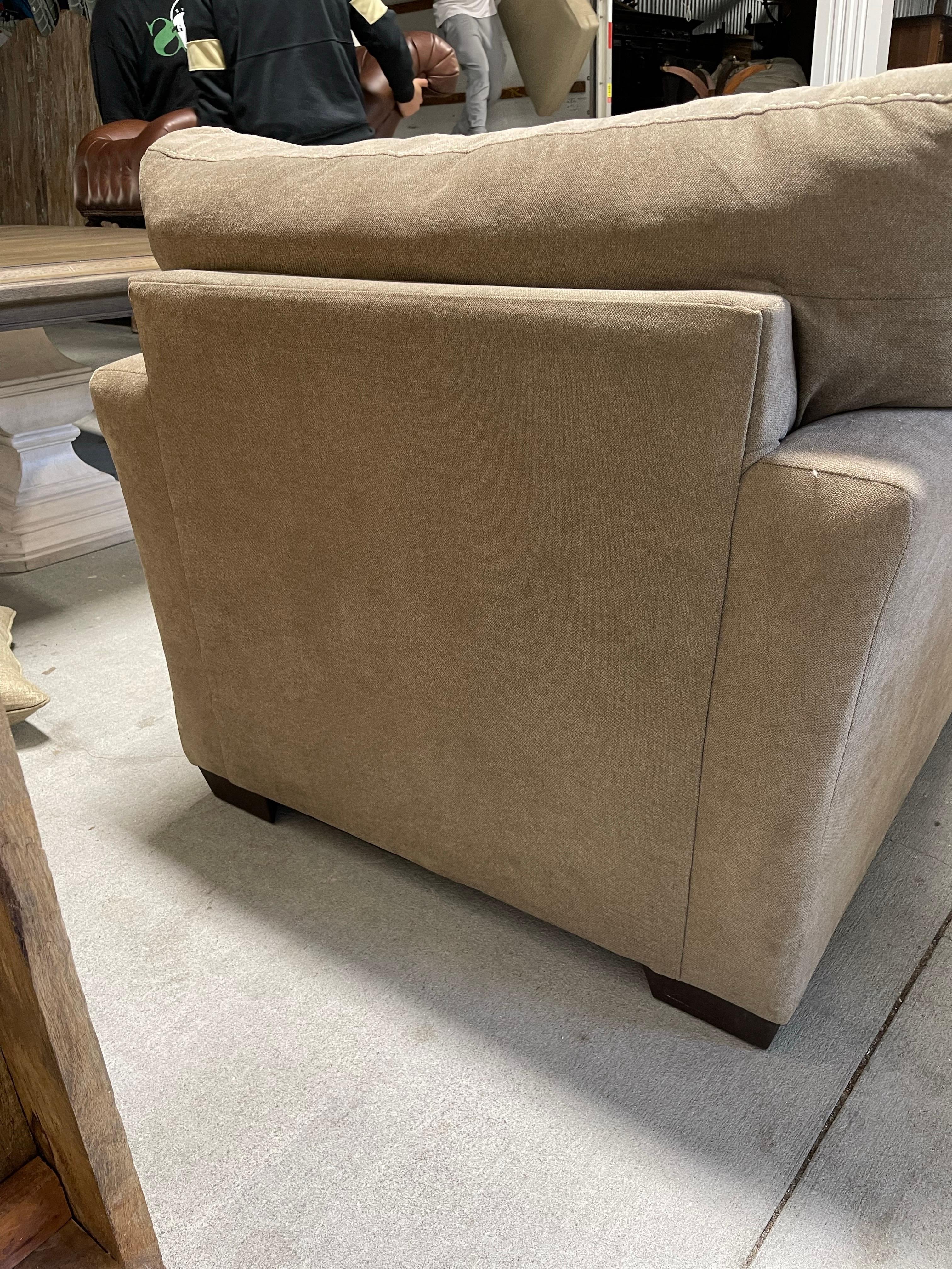 Mohair Large Upholstered Club Chair, 21st Century For Sale