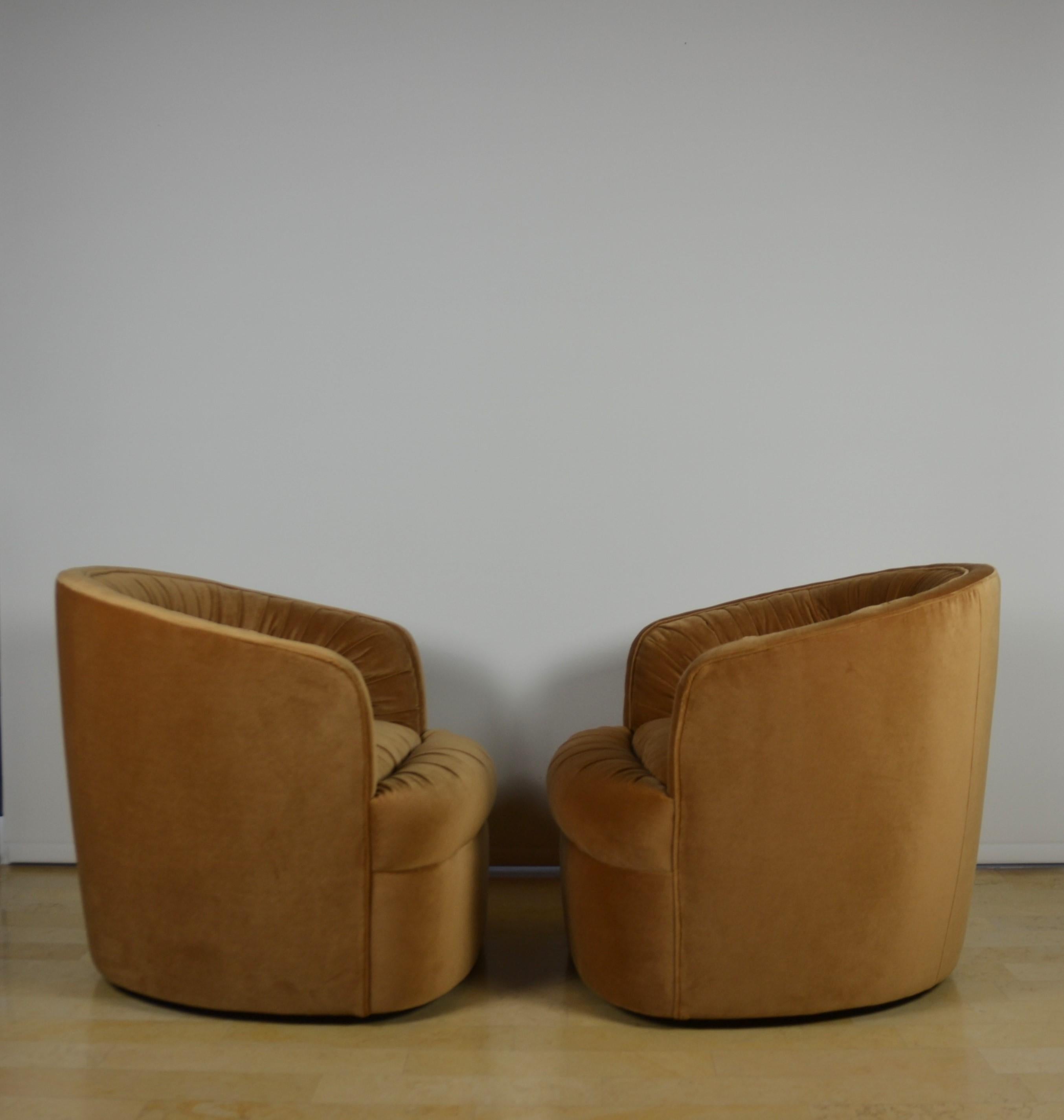 Late 20th Century Club Chairs by Selig Monroe