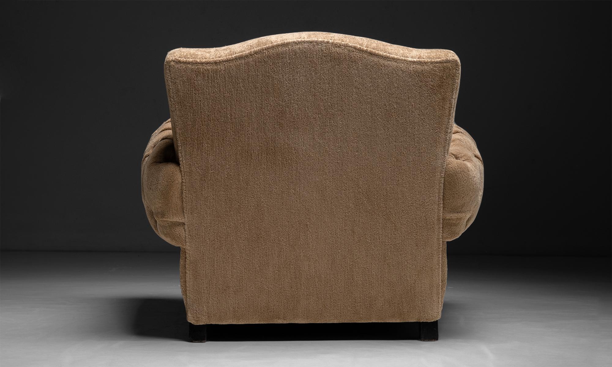 Club Chairs in Cotton Blend by Pierre Frey, France circa 1930 3