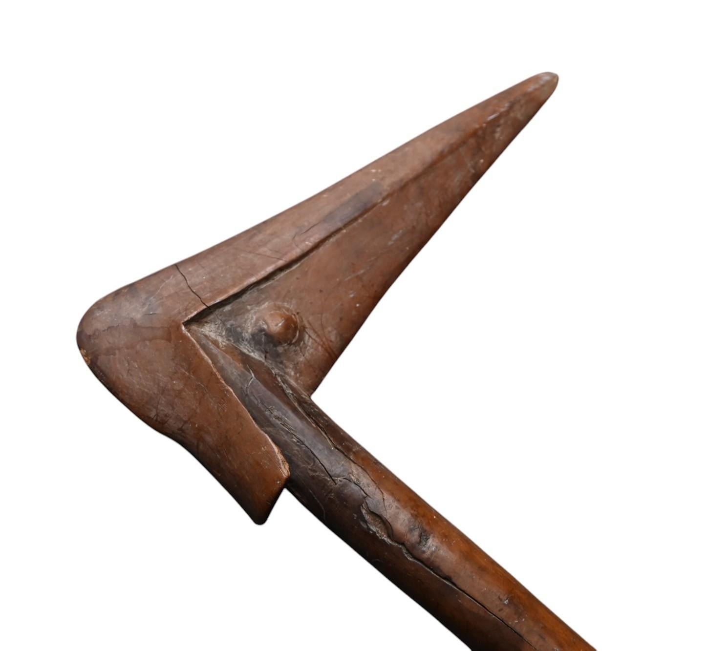Club, Kanak Bird Beak (kana), 19th Century, New Caledonia In Good Condition For Sale In Bilzen, BE