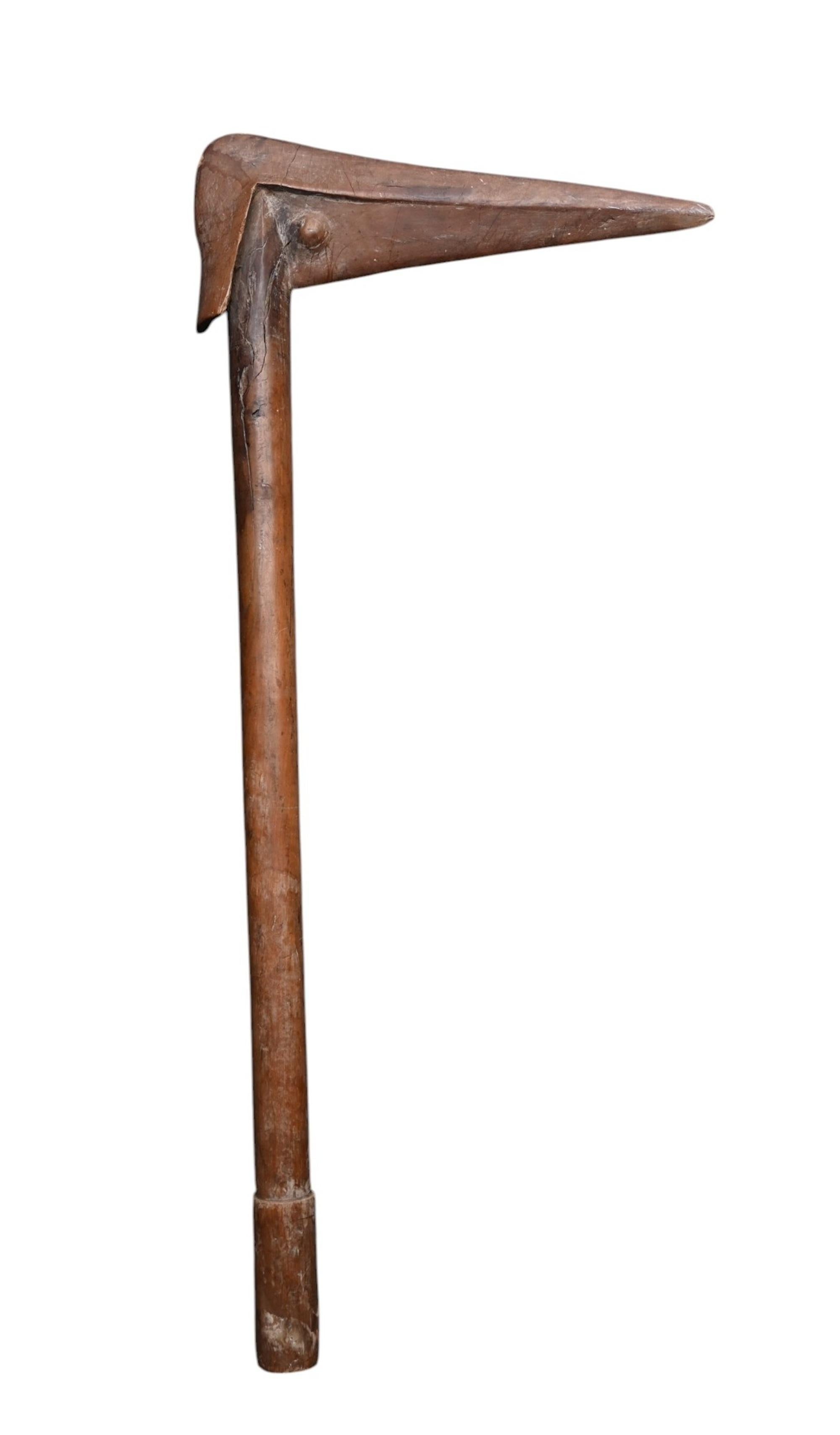 Wood Club, Kanak Bird Beak (kana), 19th Century, New Caledonia For Sale