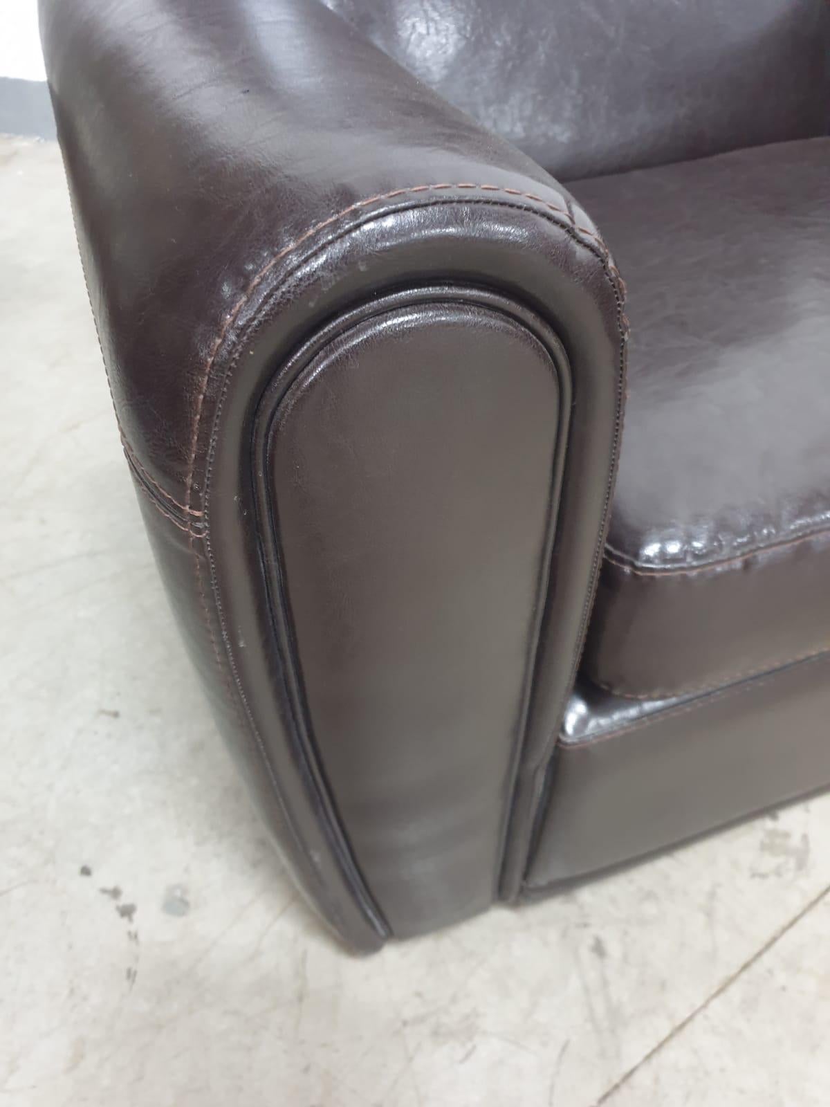 Club leather Armchairs in ART DECO style, 1970s, Europe For Sale 4