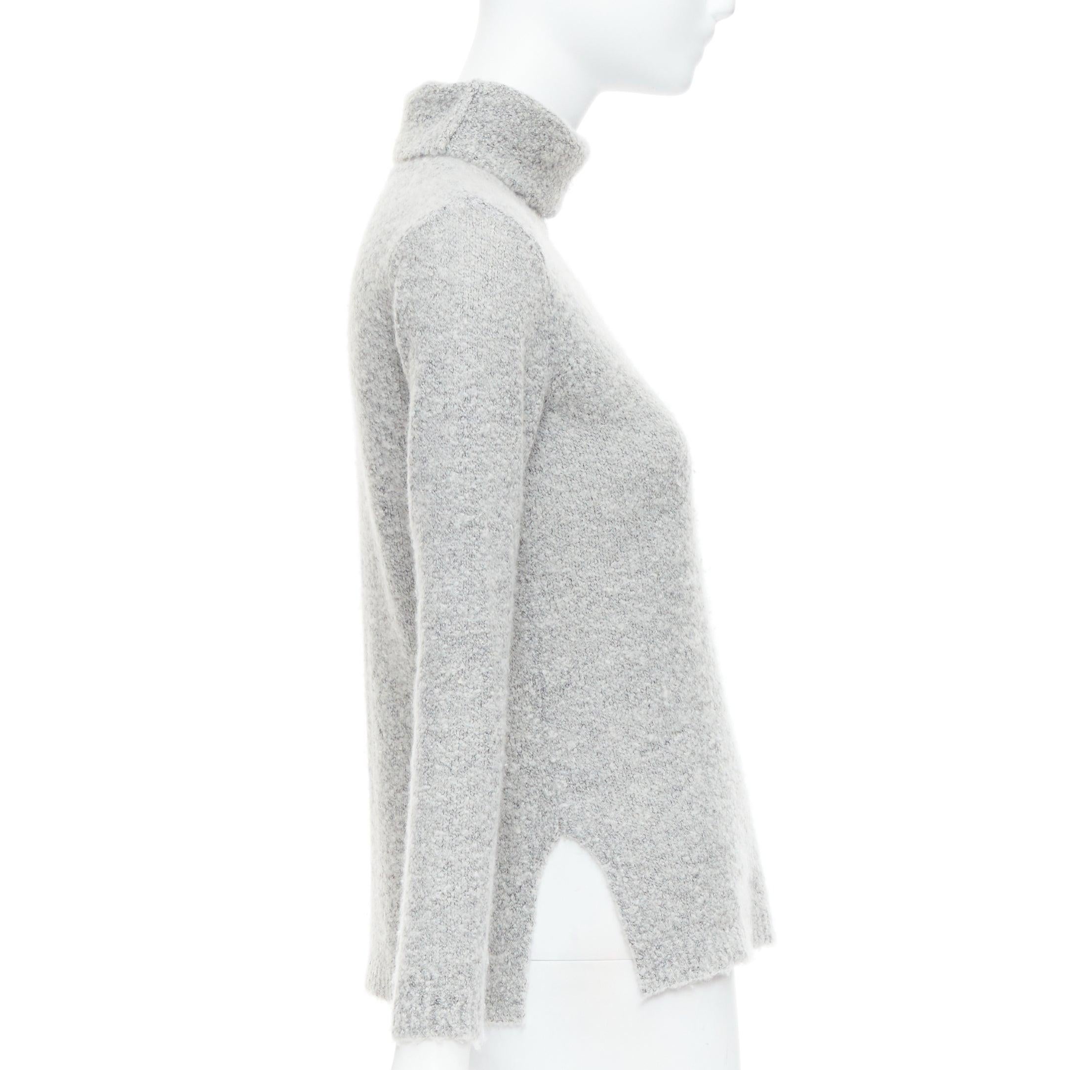 Pull long CLUB MONACO gris à col roulé 100 % cachemire XS Excellent état - En vente à Hong Kong, NT