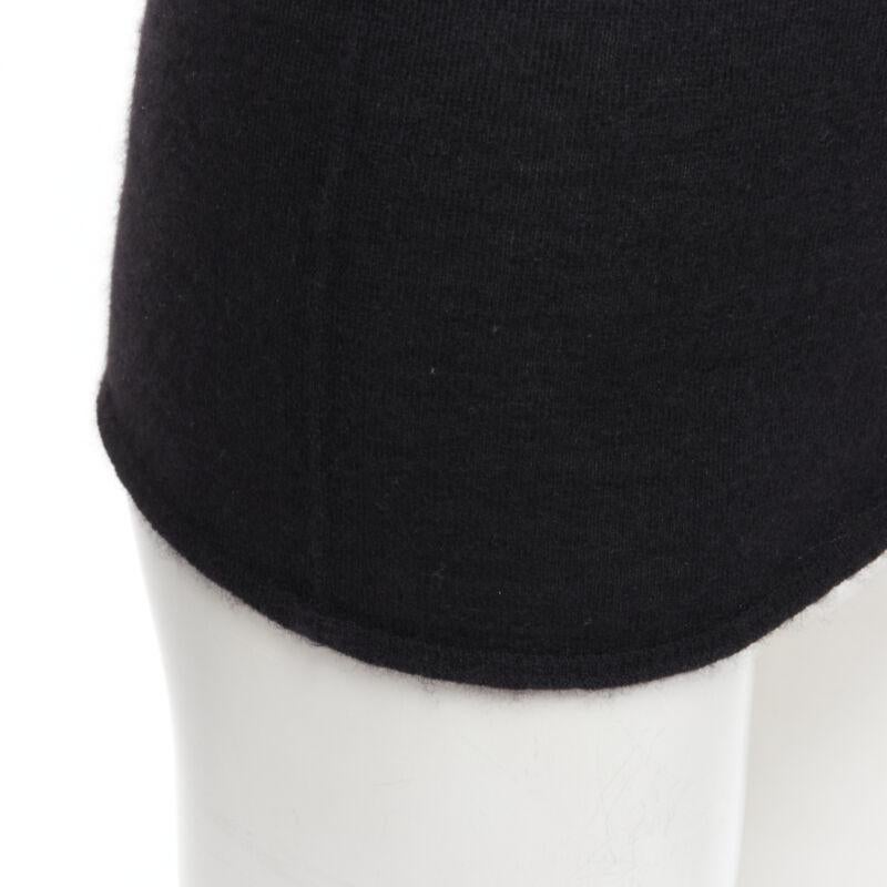 CLUB MONACO 100% cachemire italien pull noir à col roulé et manches longues S en vente 3