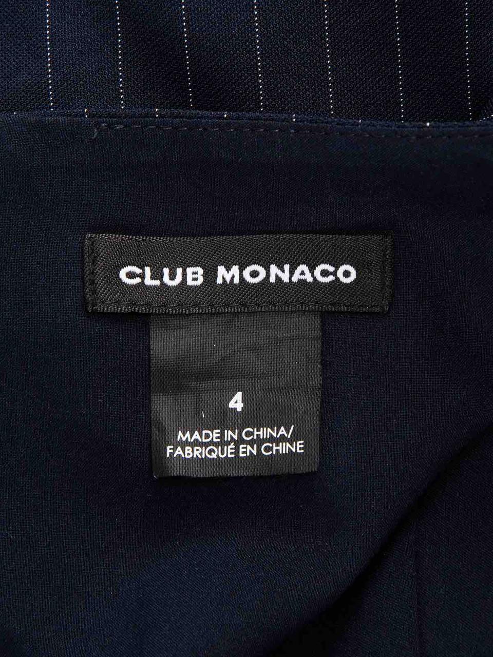 Club Monaco Navy Pinstripe Dress Size S 2
