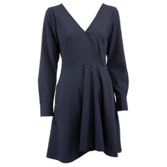 Club Monaco Navy Pinstripe Dress Size S Club Monaco Navy Pinstripe Dress Size S