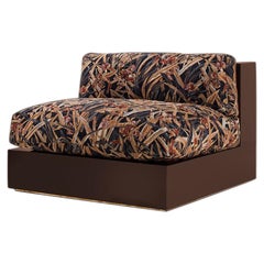 Club Sofa Chair in Lacquered Wood and Upholstered Cushions by Dimoremilano