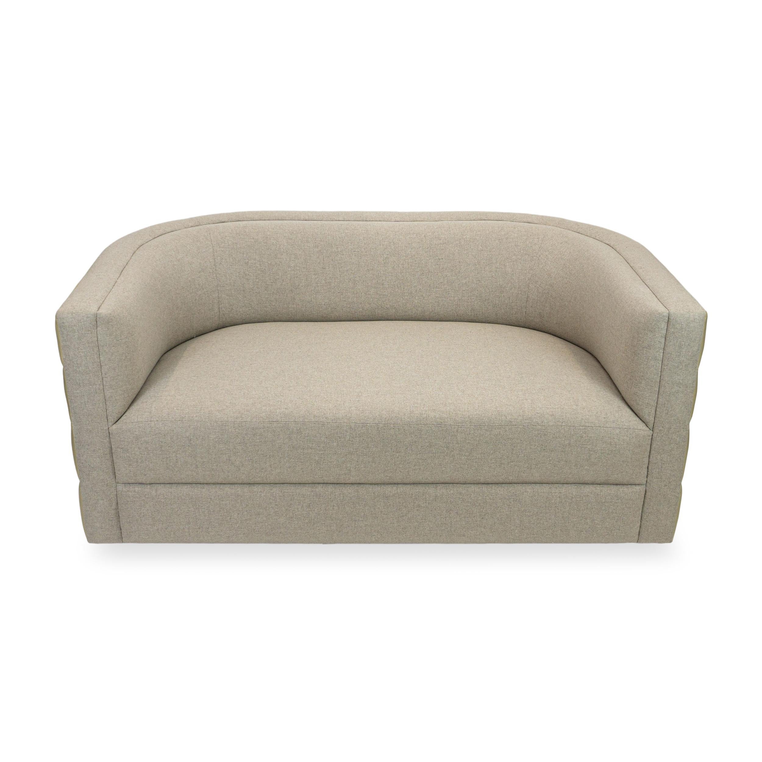 Club Sofa with Channel Tufting, Customizable For Sale 6