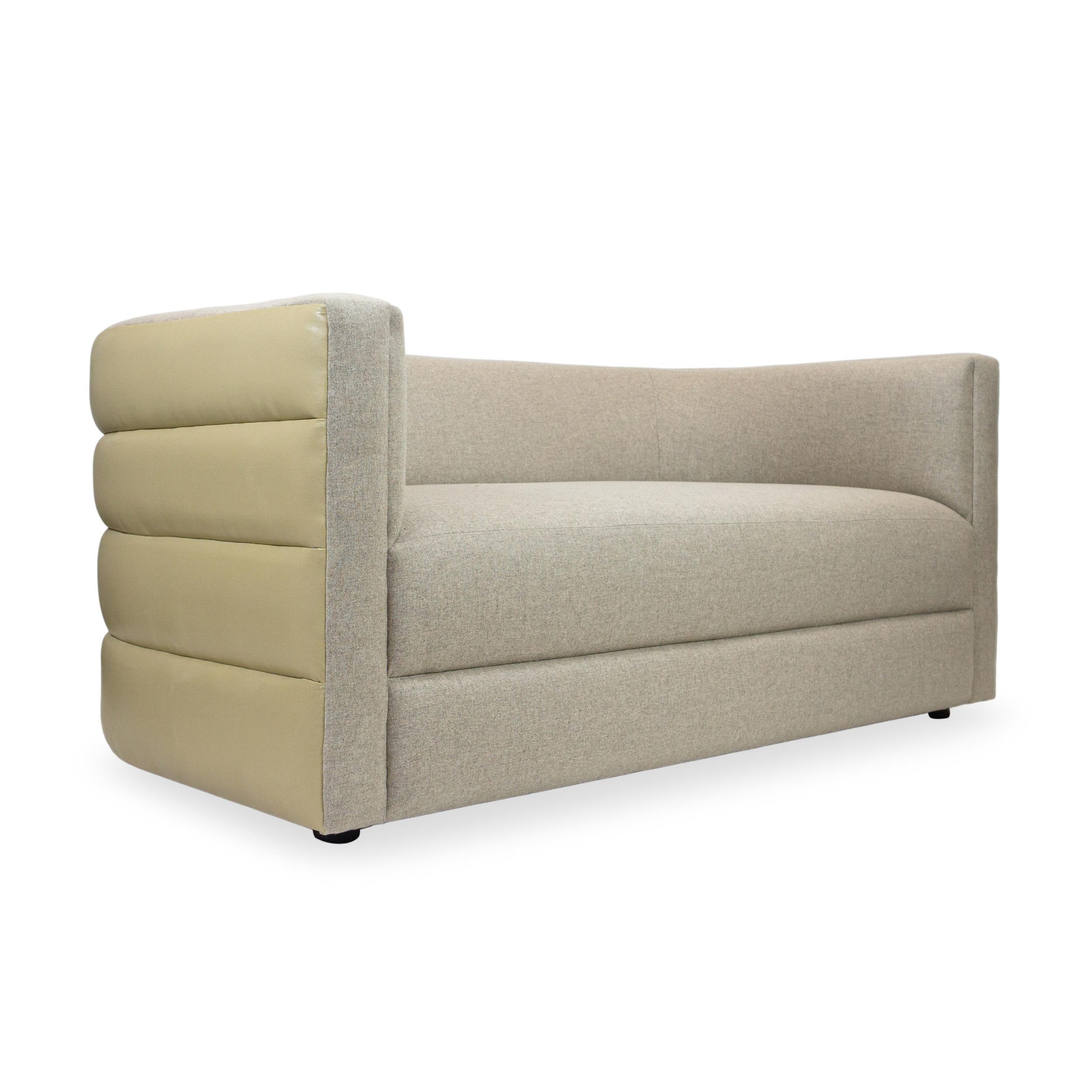 Club Sofa with Channel Tufting, Customizable In New Condition For Sale In Greenwich, CT