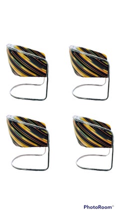 "Club Tub" Dining Chairs Designed by Joan Burgasser & Anton Lorenz, Set of 8