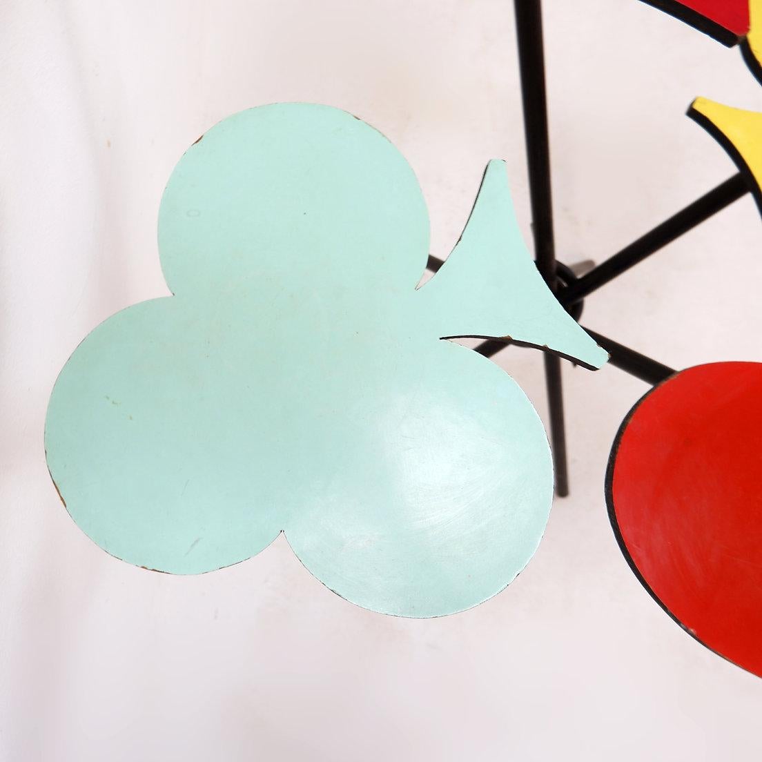 Clubs, spades, hearts, diamonds plant holder - Italy 1960s For Sale 9