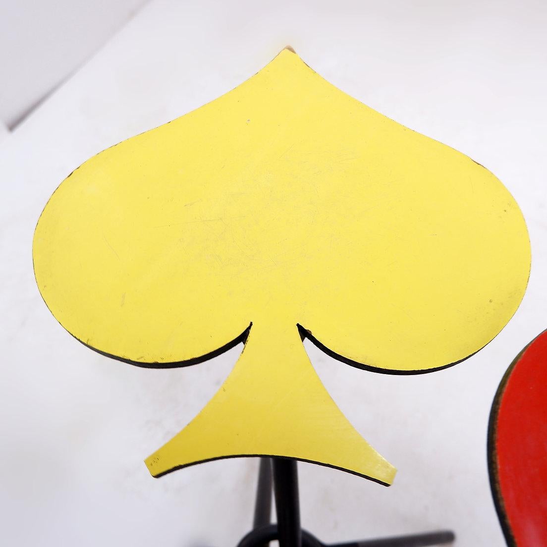 Clubs, spades, hearts, diamonds plant holder - Italy 1960s For Sale 2