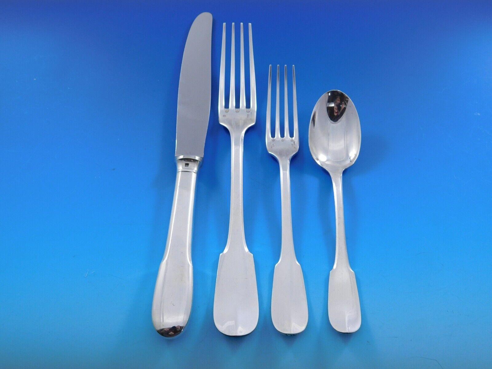 Cluny von Christofle Frankreich Silberbesteck Set 95 Pieces Abendessen im Zustand „Hervorragend“ in Big Bend, WI
