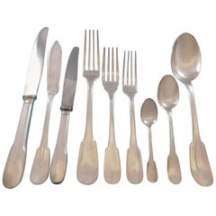 Cluny by Christofle France Silverplate Flatware Set for 10 Service 97 Pcs Dinner