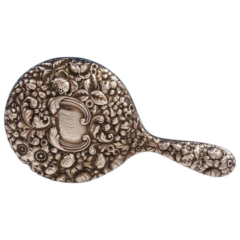 Cluny by Gorham Sterling Silver Hand Mirror #C370