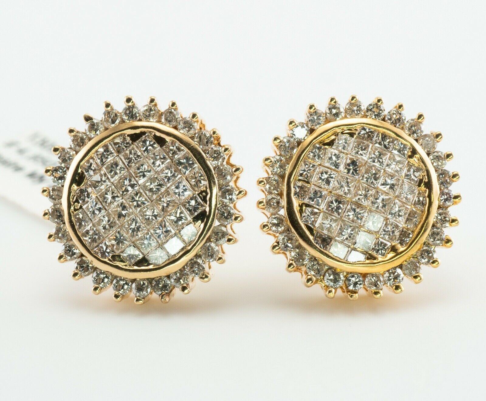 The earrings came to us from the estate and vintage jewelry auction. The tag is still attached. These beautiful estate solid 14K Yellow gold earrings (stamped) can be worn anytime, anywhere, and will make the most luxurious of gifts. These exquisite