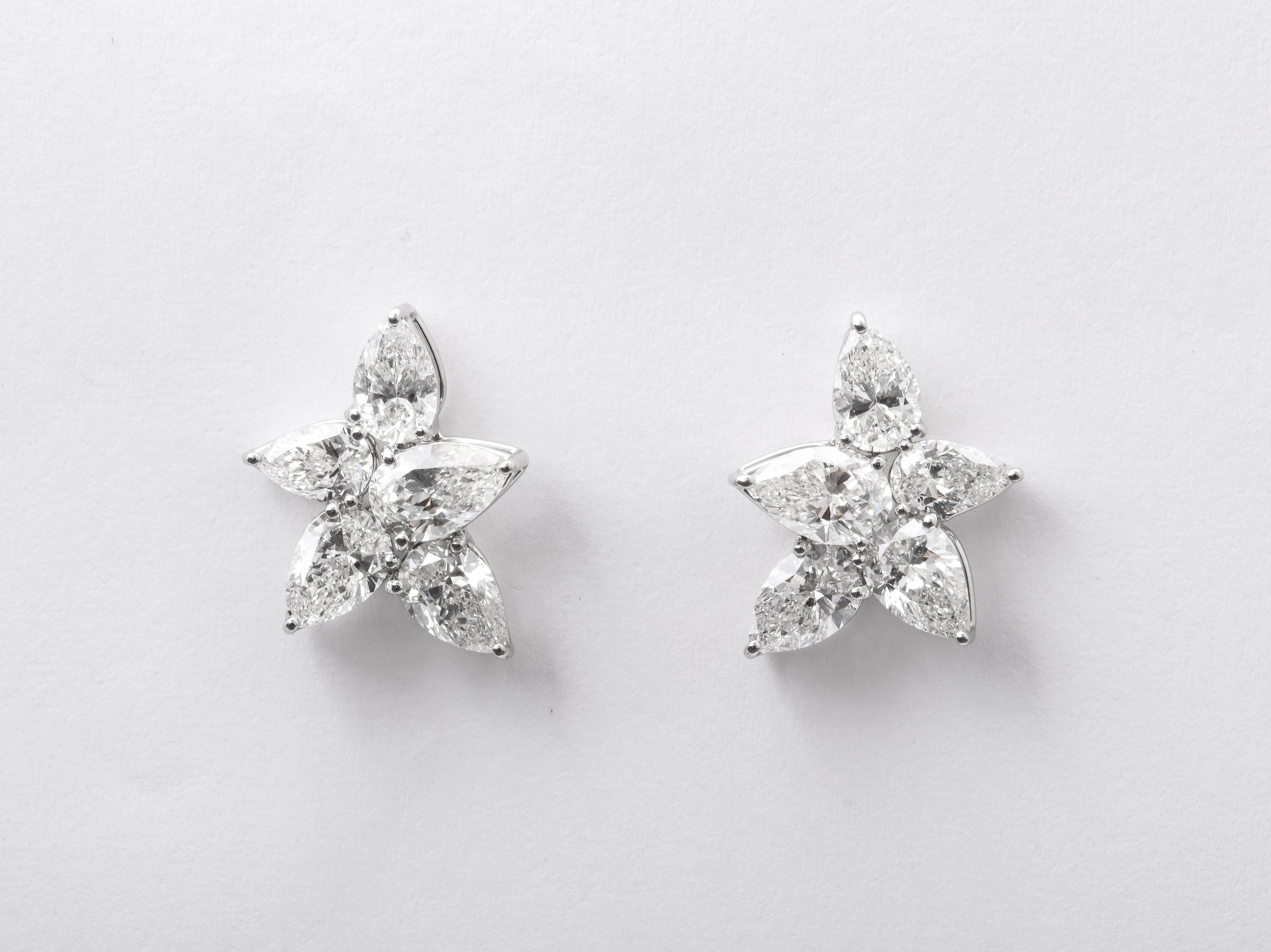 Women's Cluster Diamond Earrings For Sale