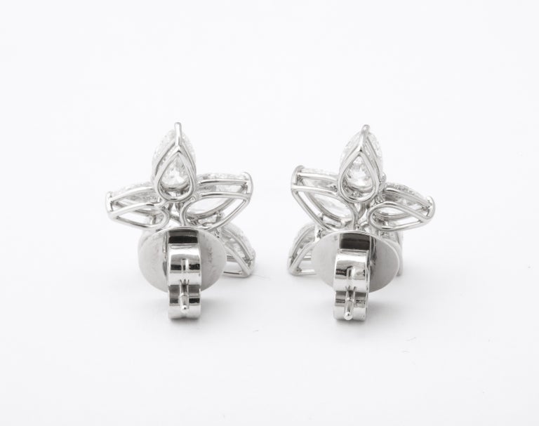 A fine pair of diamond cluster earrings SOLD OUT
