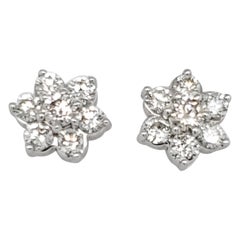 Cluster Diamond Earrings