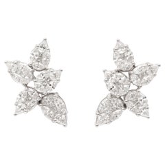 Cluster Diamond Earrings