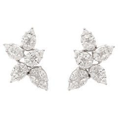 Cluster Diamond Earrings 