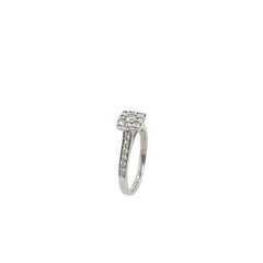 Cluster Diamond Engagement Ring Set with 0.41ct Diamonds in 9ct White Gold
