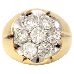 Used Cluster Diamond Ring, Circa 1950