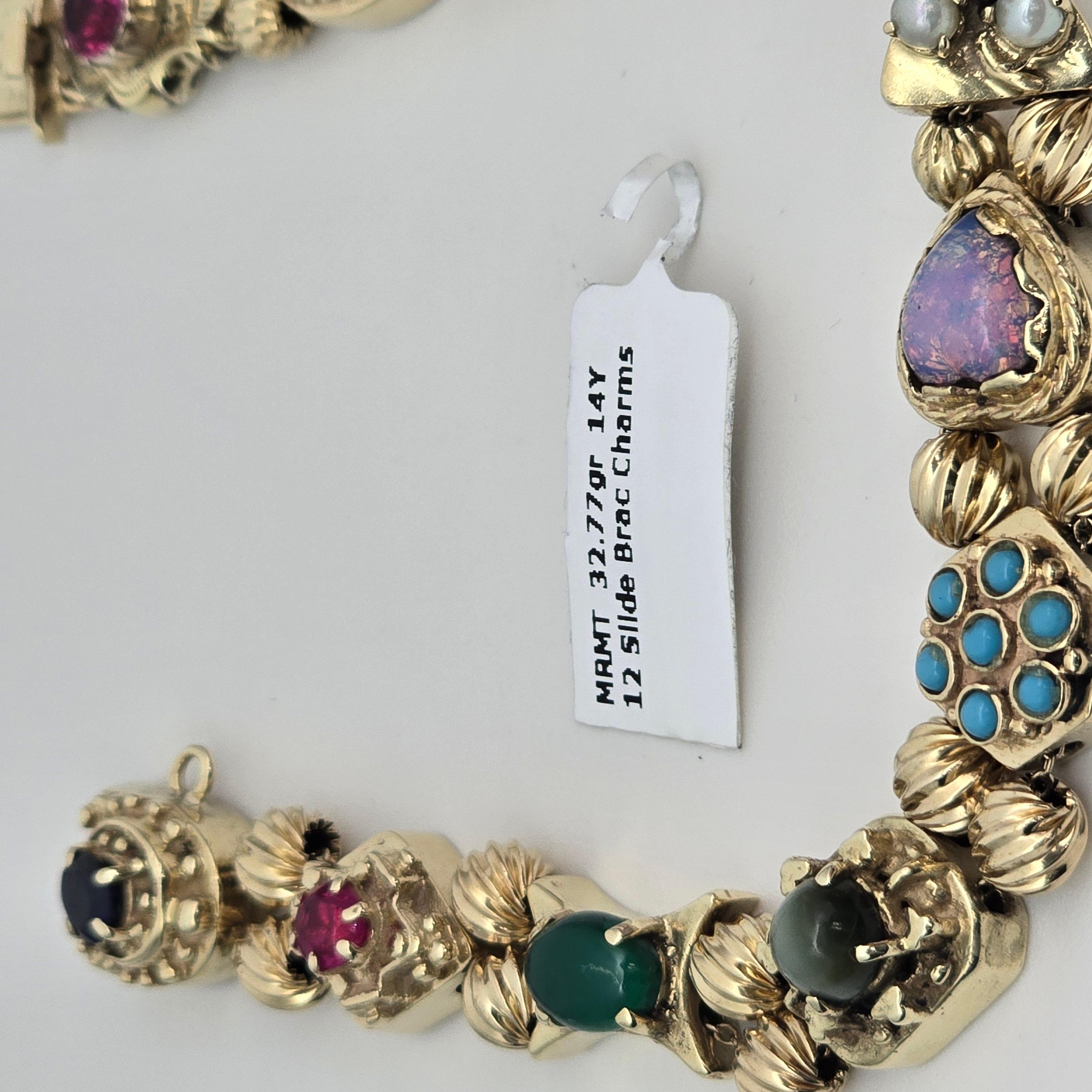 De los hombres Pulsera de oro en racimo año desconocido 14KT 32gr en venta