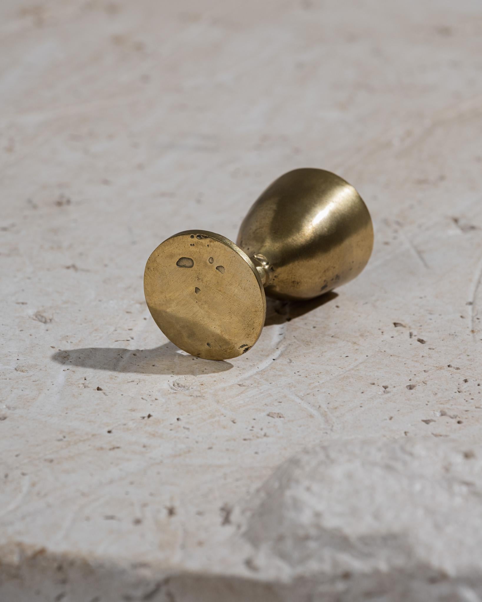 Contemporary Cluster Graal brass egg cup n°5 For Sale