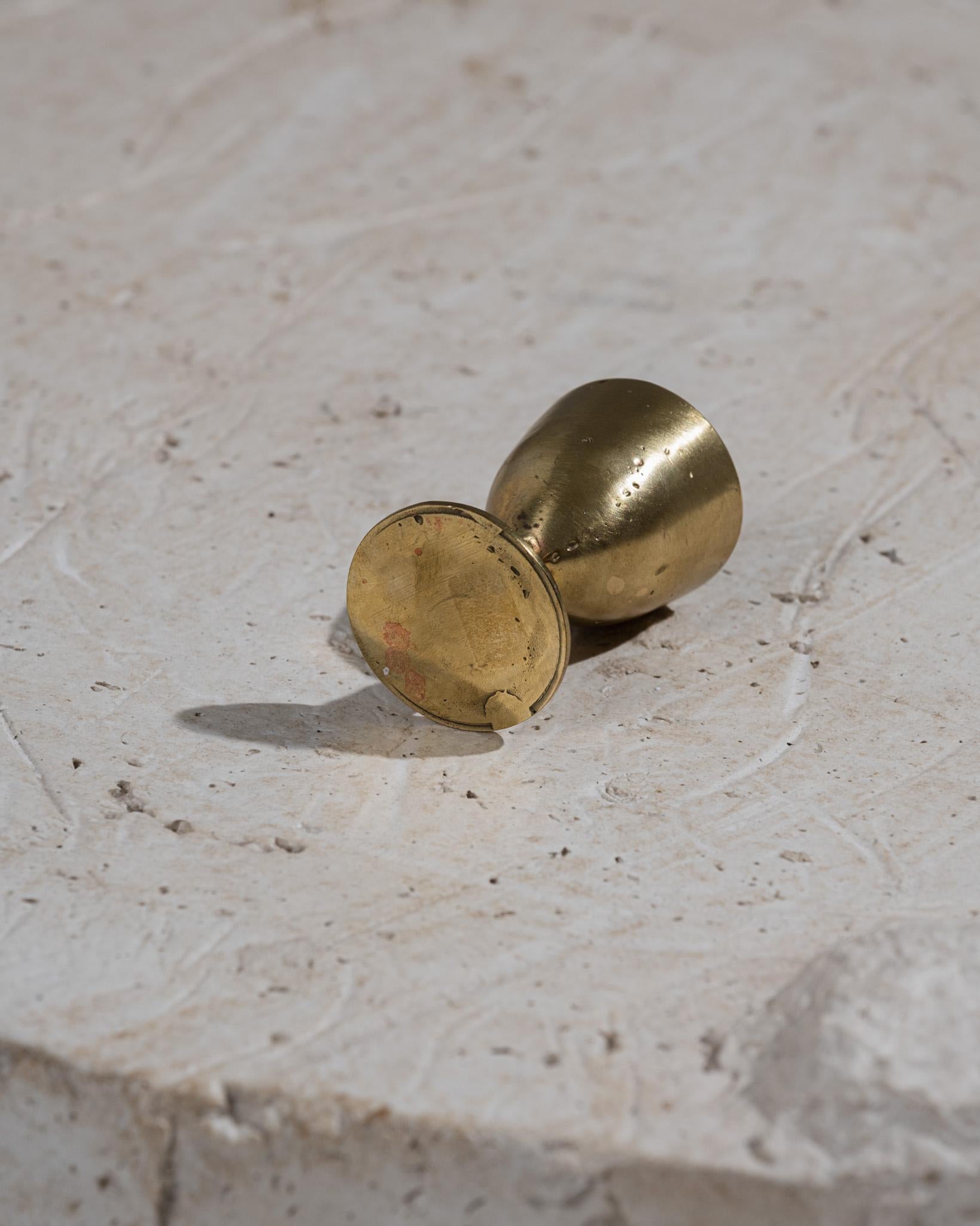 Brass Cluster Graal brass egg cup n°7 For Sale