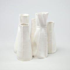 Gruppo di 5 vasi organici Kawa Vase, Porcellana, Gruppo, Set di 5, Ceramica