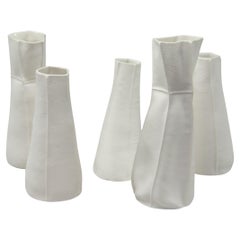 Gruppo di 5 vasi organici Kawa Vase, Porcellana, Gruppo, Set di 5, Ceramica