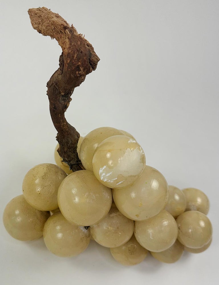 Cluster of MidCentury Alabaster Italian Grapes For Sale at 1stDibs