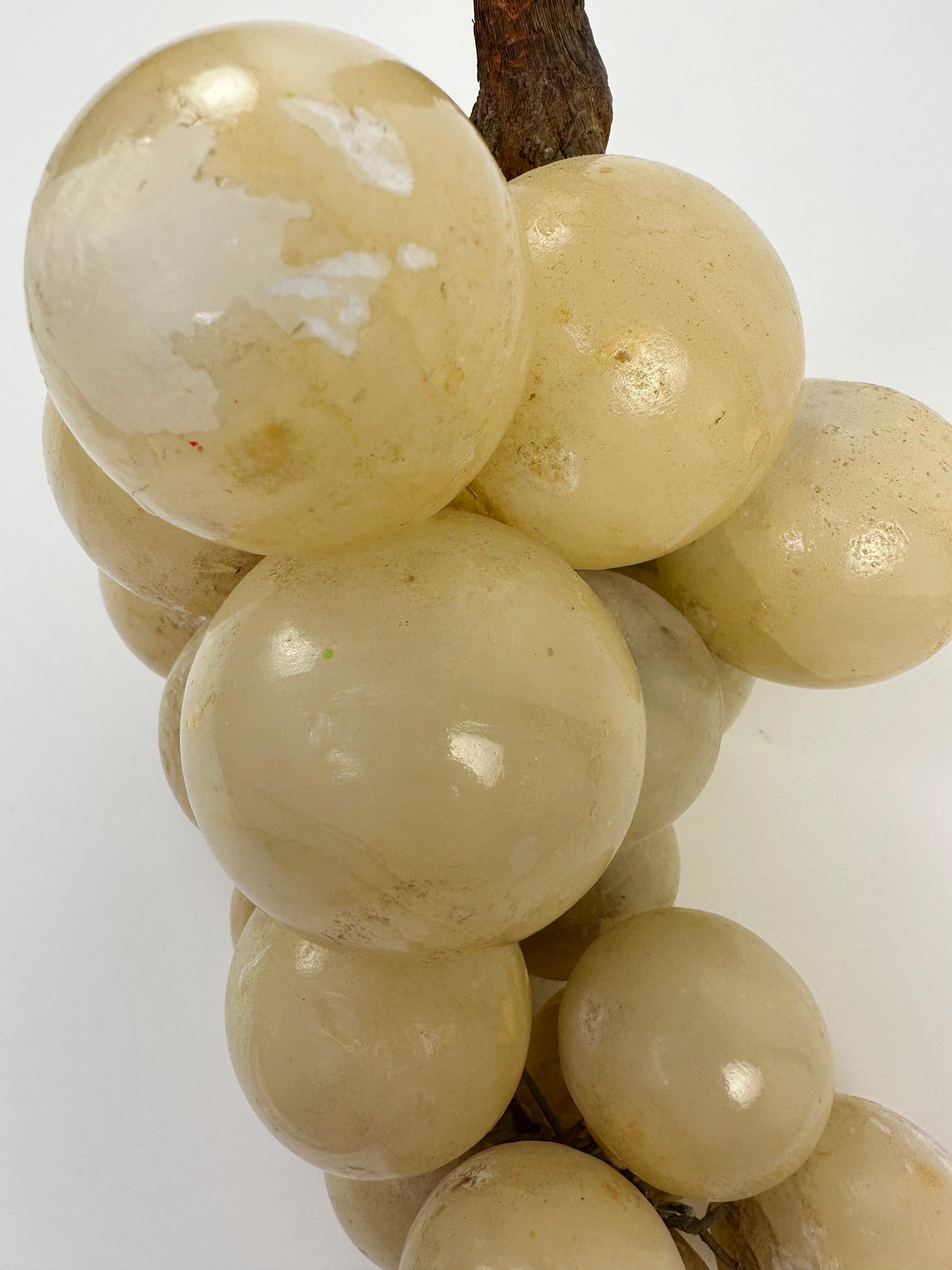 Cluster of Mid-Century Alabaster Italian Grapes 1