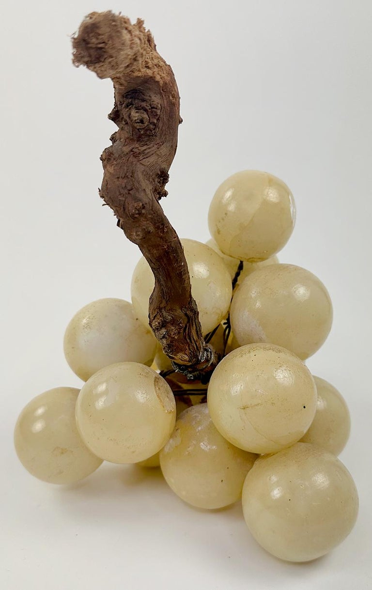 Cluster of MidCentury Alabaster Italian Grapes For Sale at 1stDibs