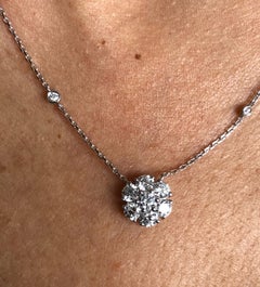 Cluster Pendant on Diamond by Yard Chain