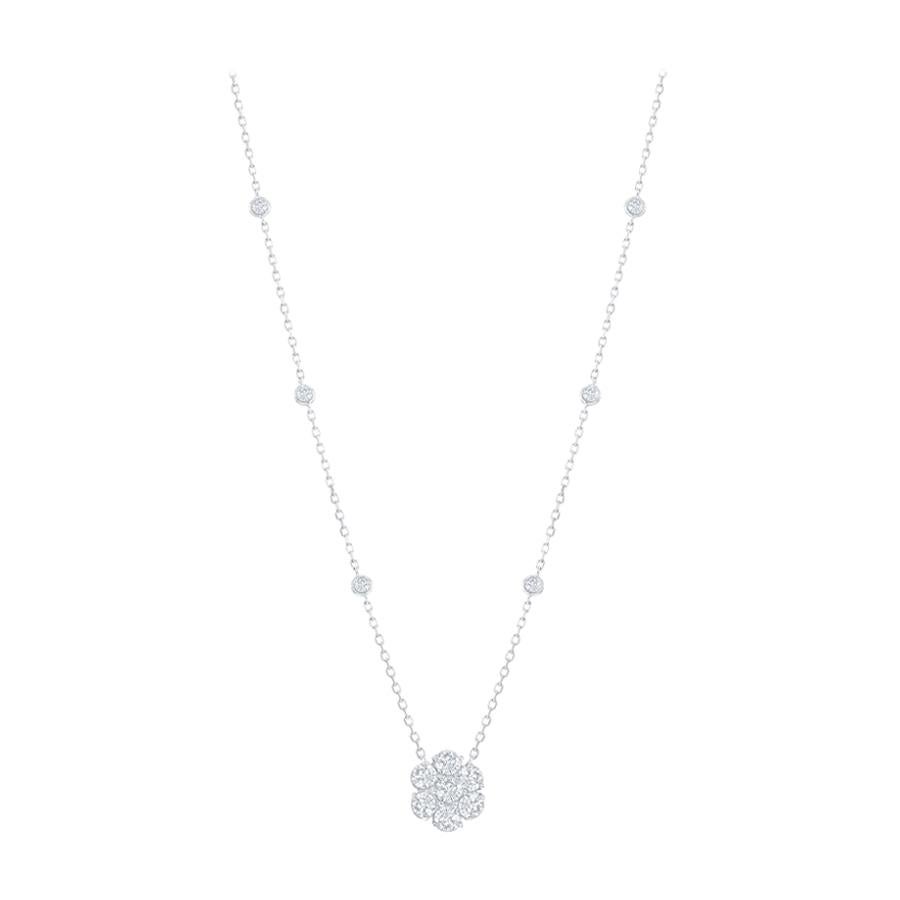 Cluster Pendant on Diamond by Yard Chain