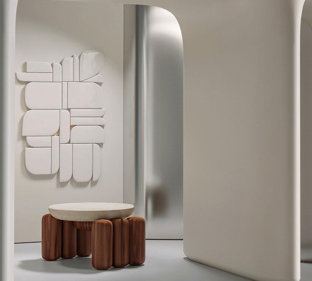 Cluster Wood with natural stone by Alter Ego Studio In New Condition For Sale In Castelo da Maia, 11