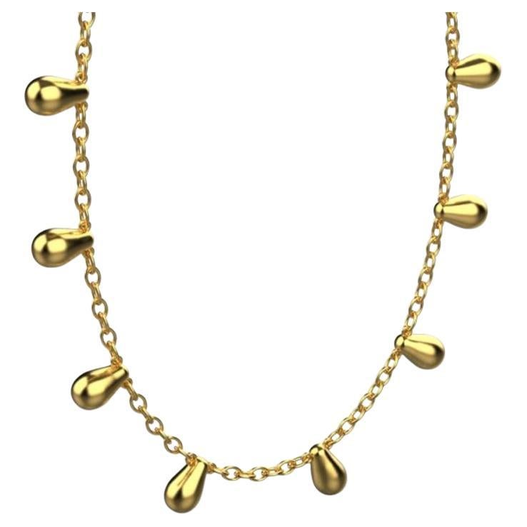 Clustered Chain Necklace, 18k Gold