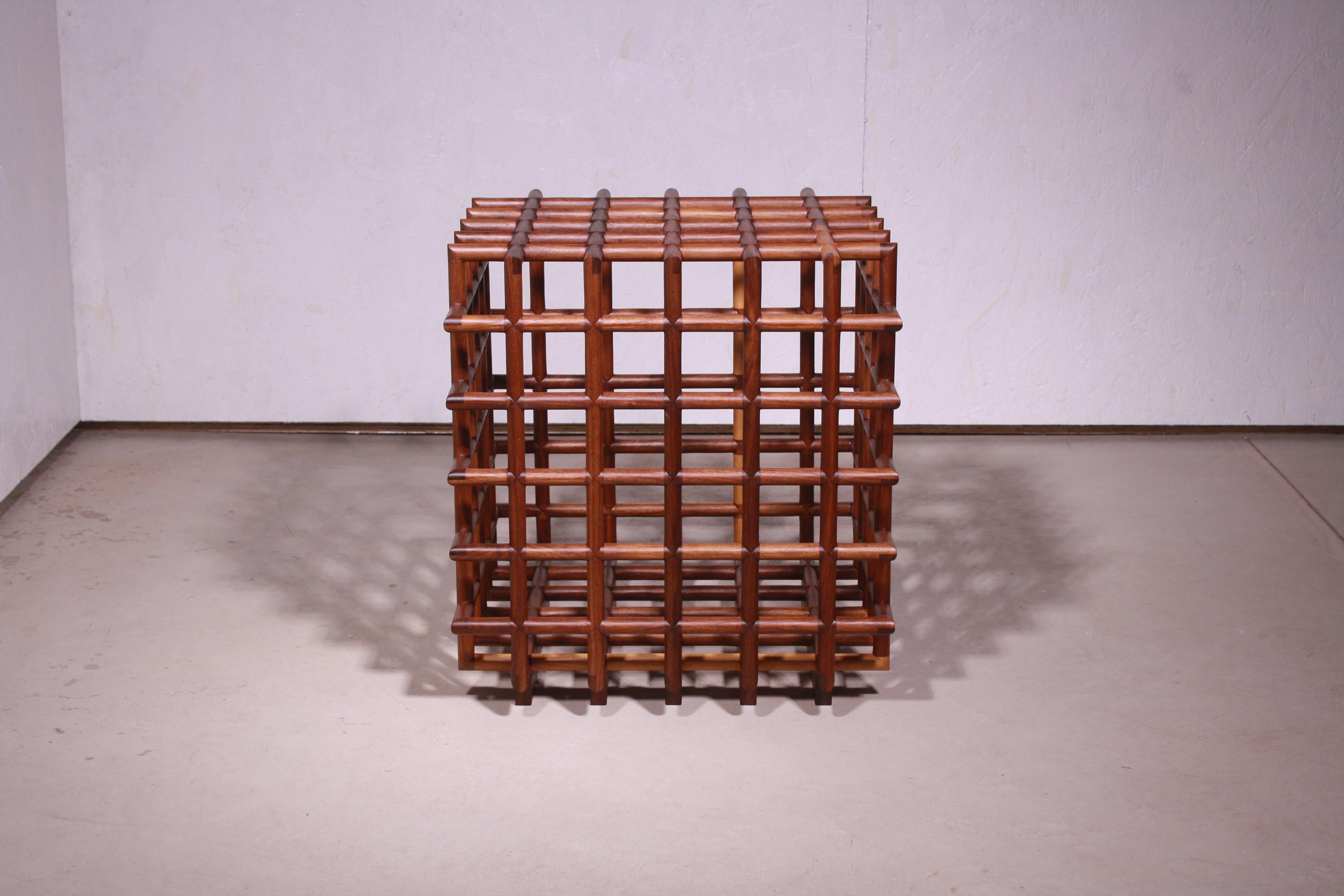 American Clutch - a sculptural vessel made from hand-carved lattice by Laylo Studio For Sale